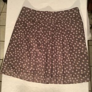 LOFT Pretty Polka Dot Print Polyester Skirt Size 4